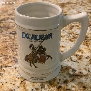 Excalibur Hotel and Casino, Las Vegas, Nevada, collectable souvenir beer mug.